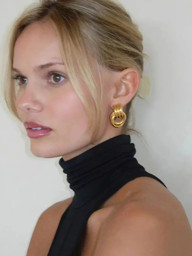 18K Plated 316L Stud Earrings
