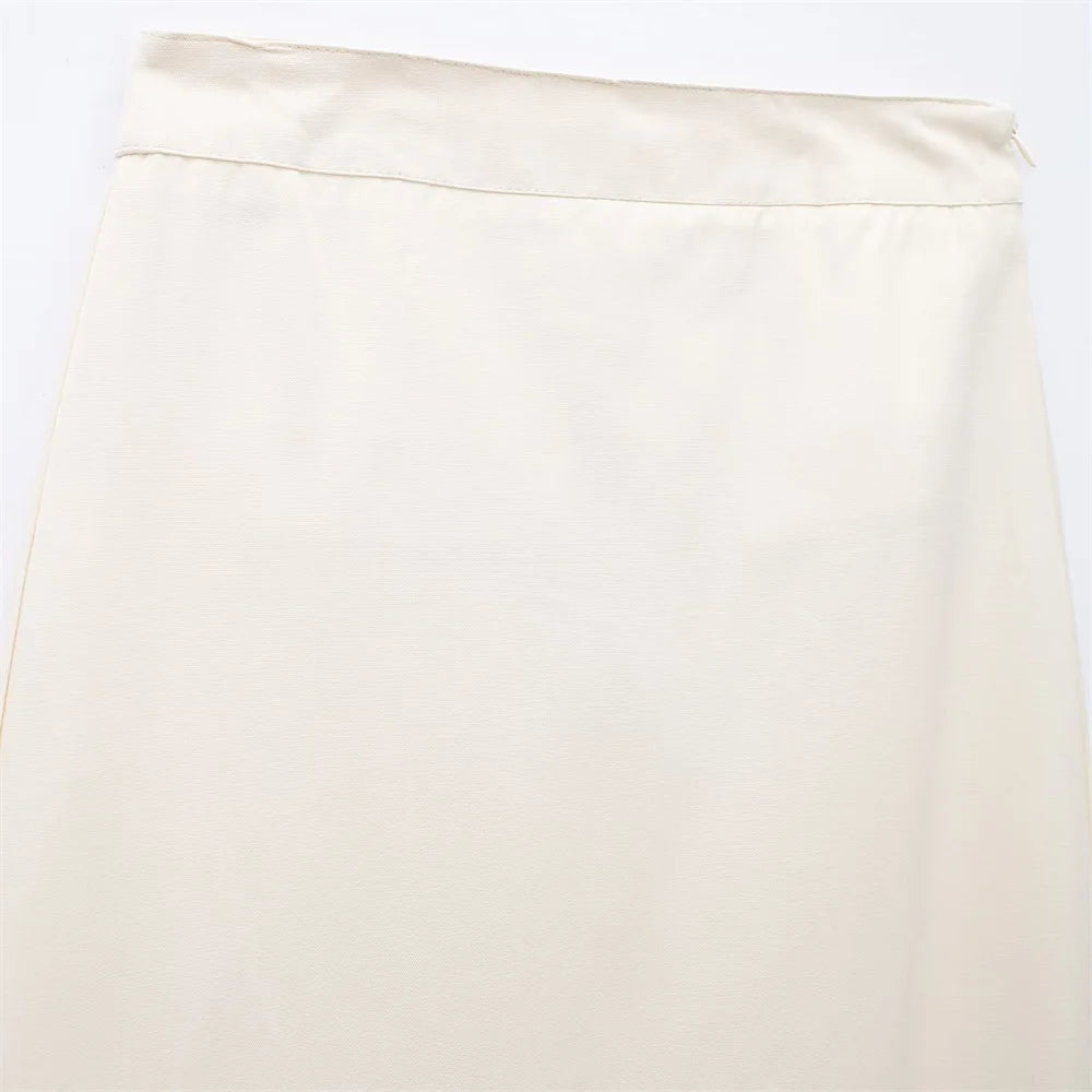 Slim fit Tank Top Slim fit High Waist Half skirt Set