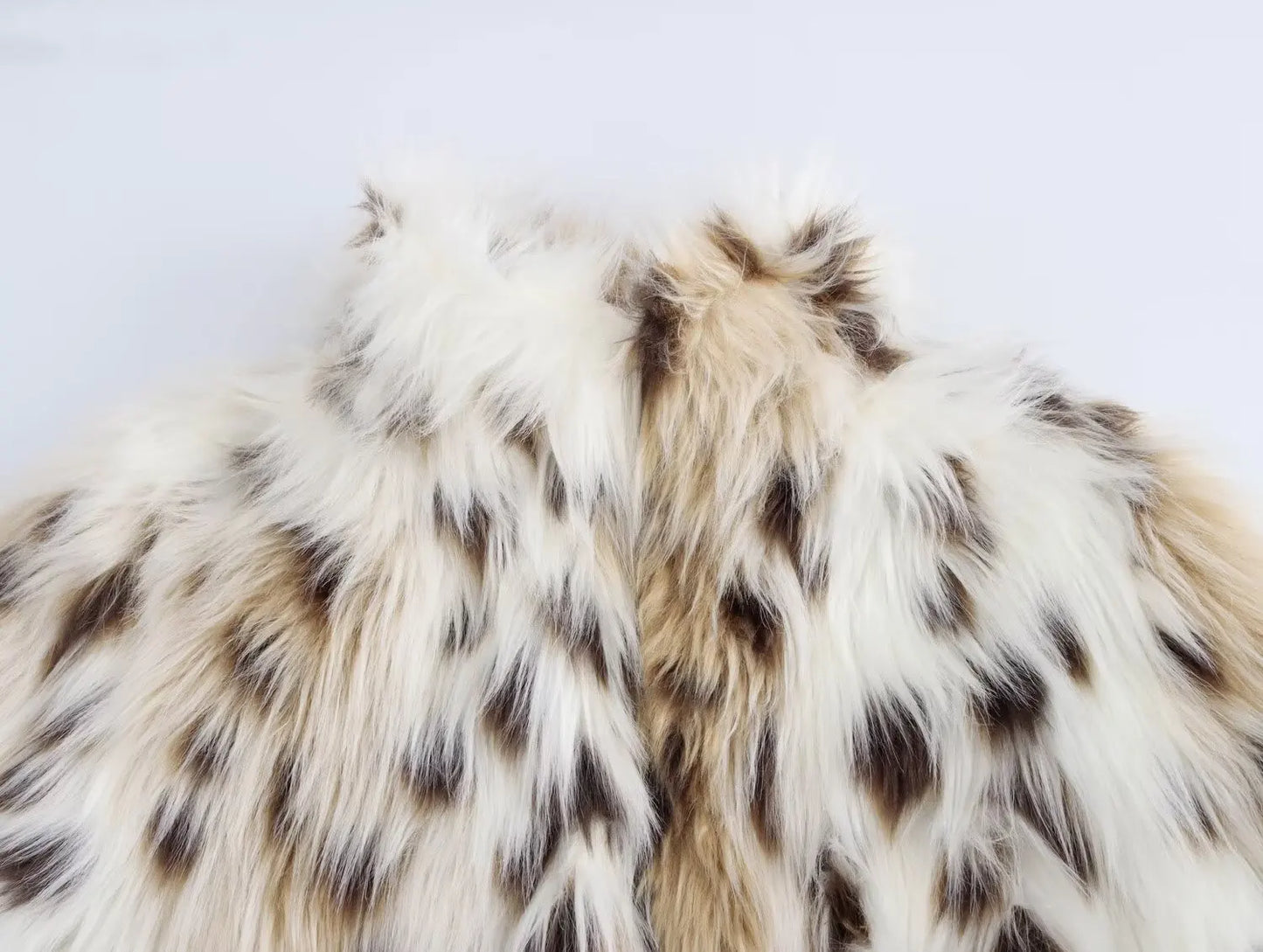 French Design Leopard Print Fur Coat