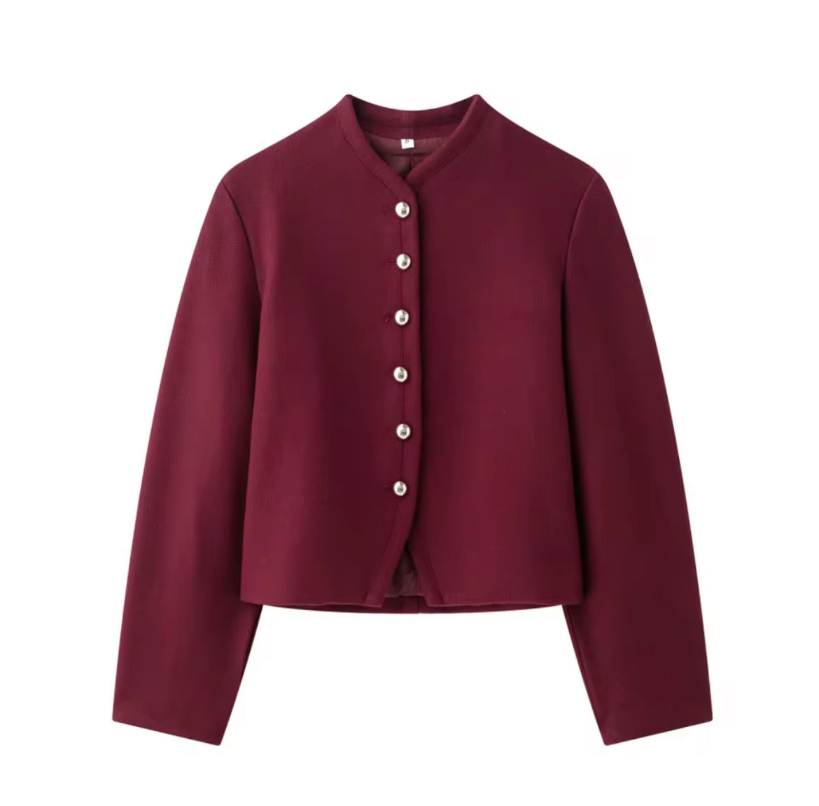 Cozy Loose-Knit Button Top with Round Neck