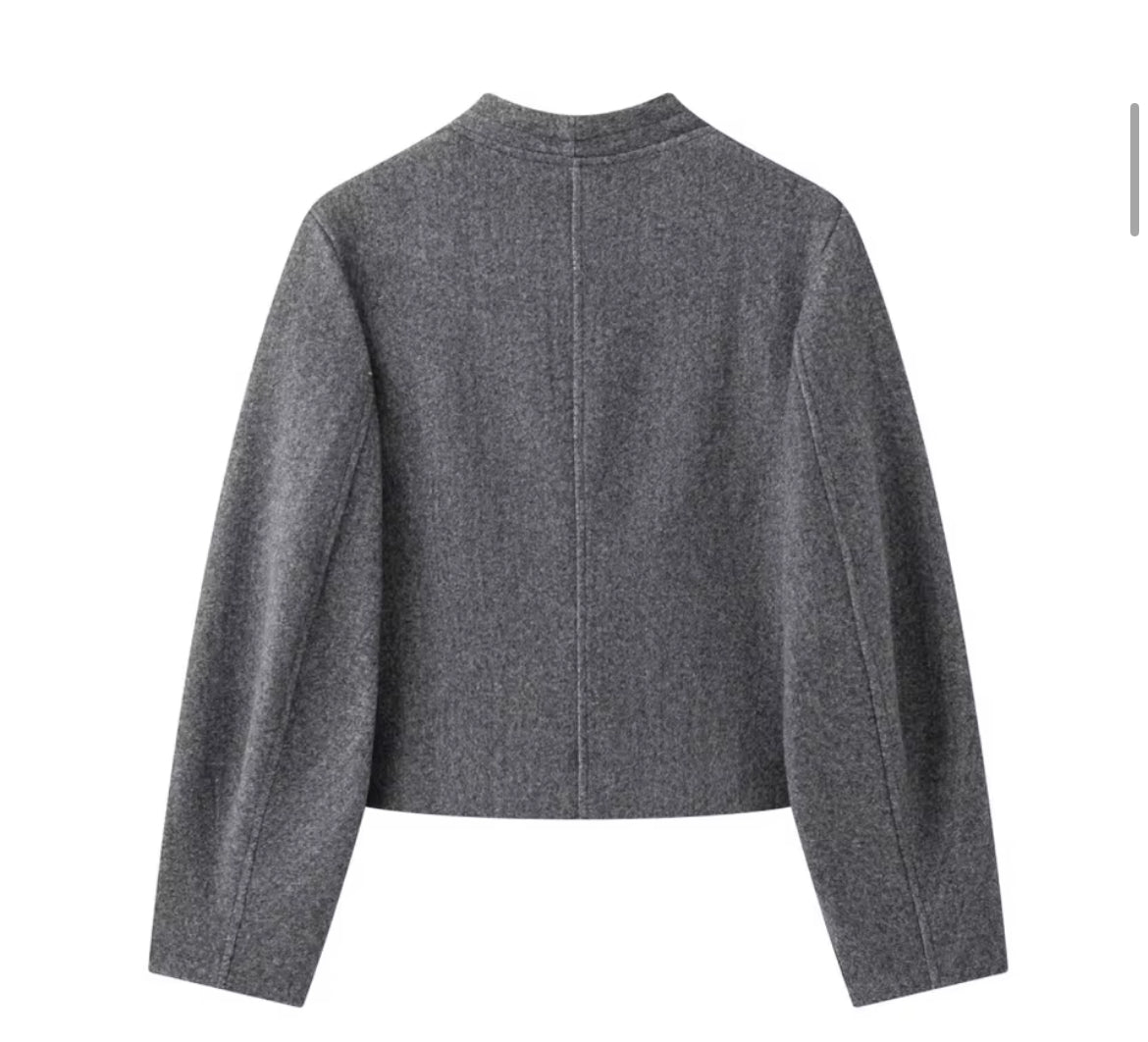 Cozy Loose-Knit Button Top with Round Neck