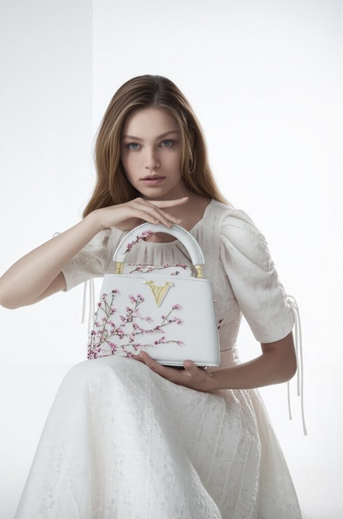 Pink Floral Luxury Bag