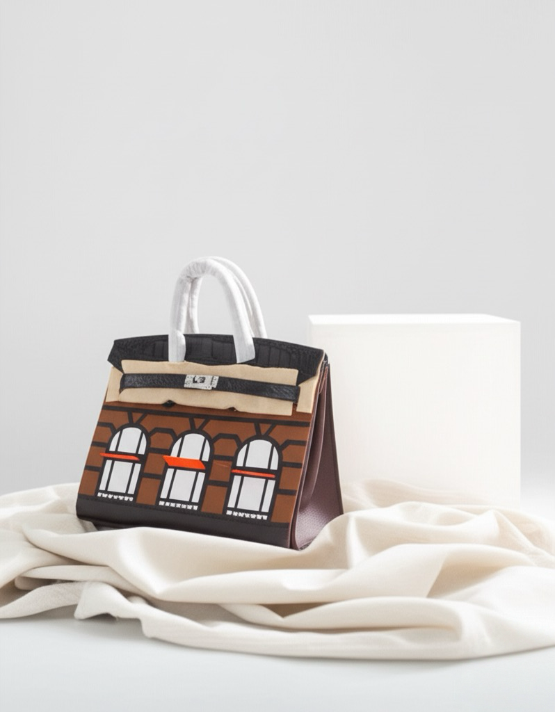 Real Leather Crocodile Patterned Seraphina Royale Luxury Bag