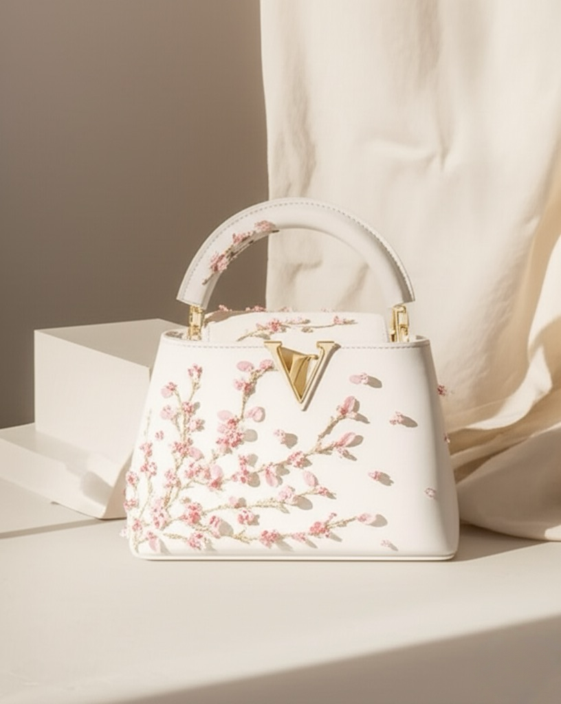 Pink Floral Luxury Bag