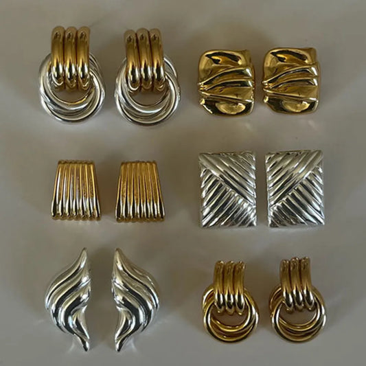 18K Plated 316L Stud Earrings