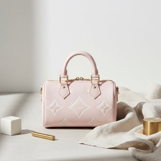 Monogram-Embossed Designer Bag