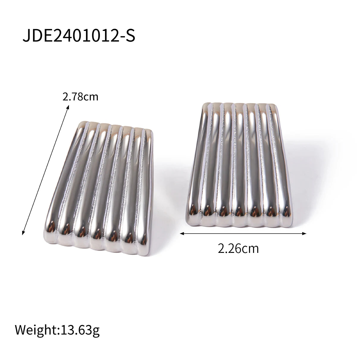 18K Plated 316L Stud Earrings