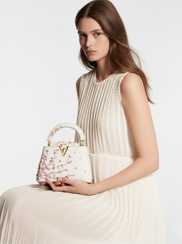 Pink Floral Luxury Bag