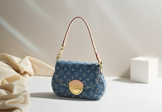 Bella Denim Shoulder
 Luxury Bag