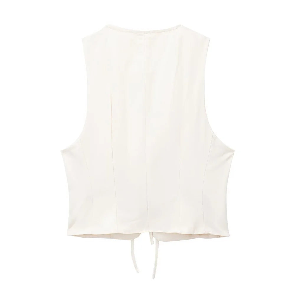 Slim fit Tank Top Slim fit High Waist Half skirt Set