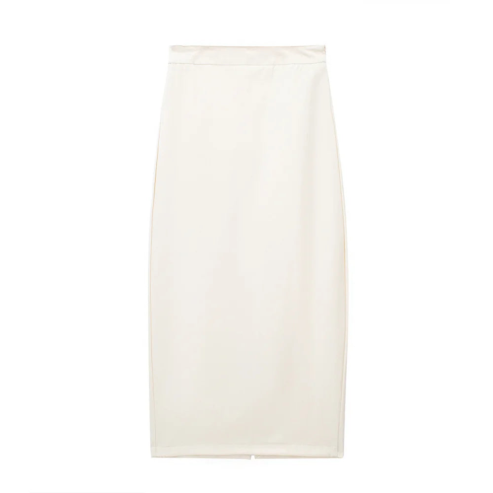 Slim fit Tank Top Slim fit High Waist Half skirt Set