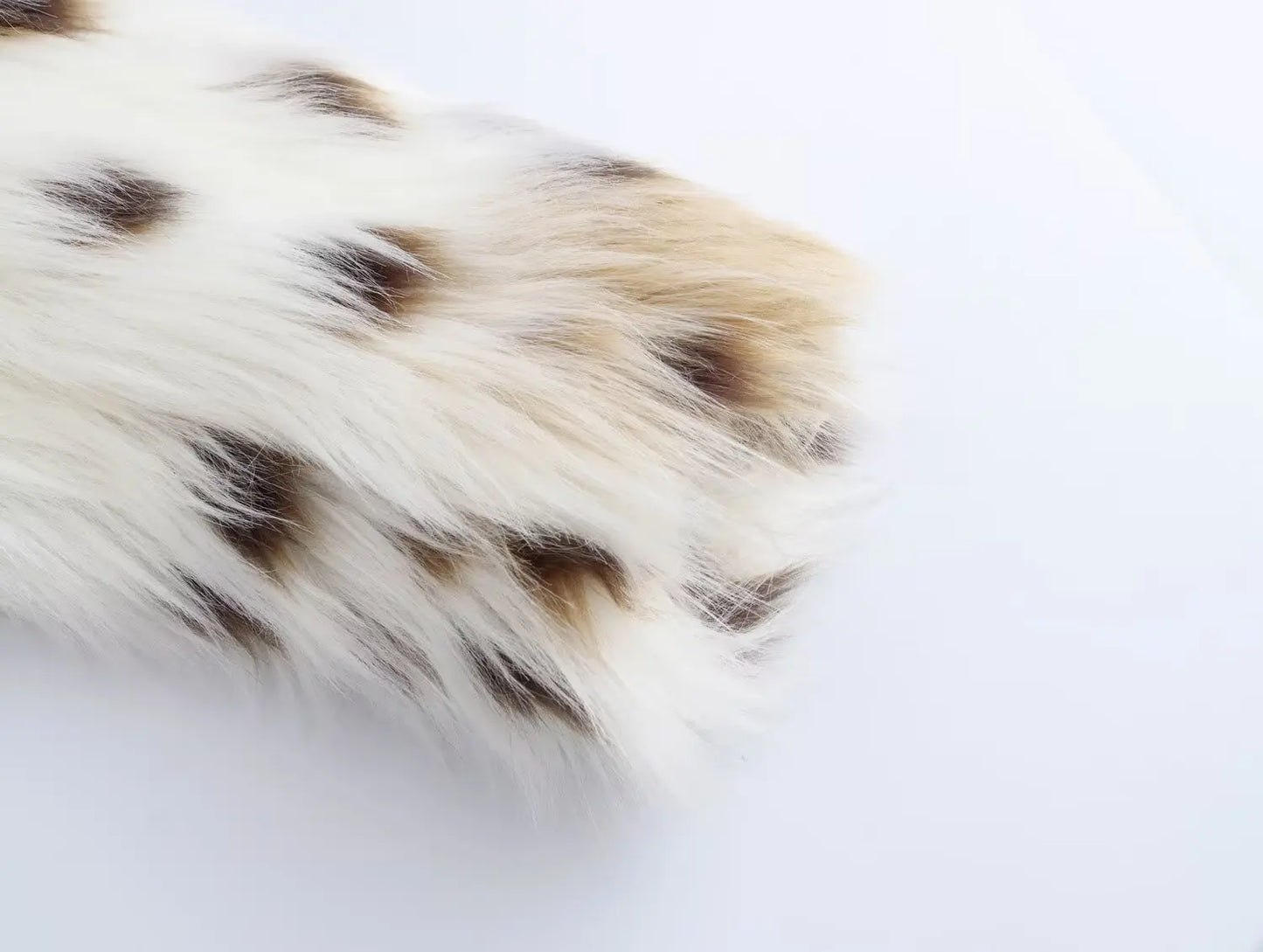 French Design Leopard Print Fur Coat