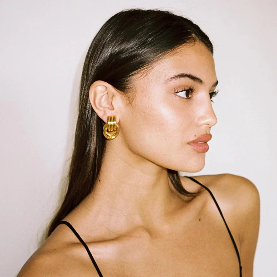 18K Plated 316L Stud Earrings