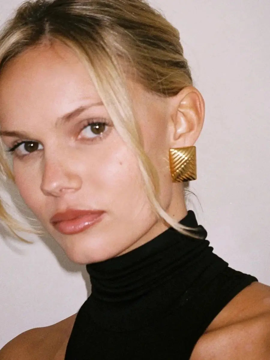 18K Plated 316L Stud Earrings