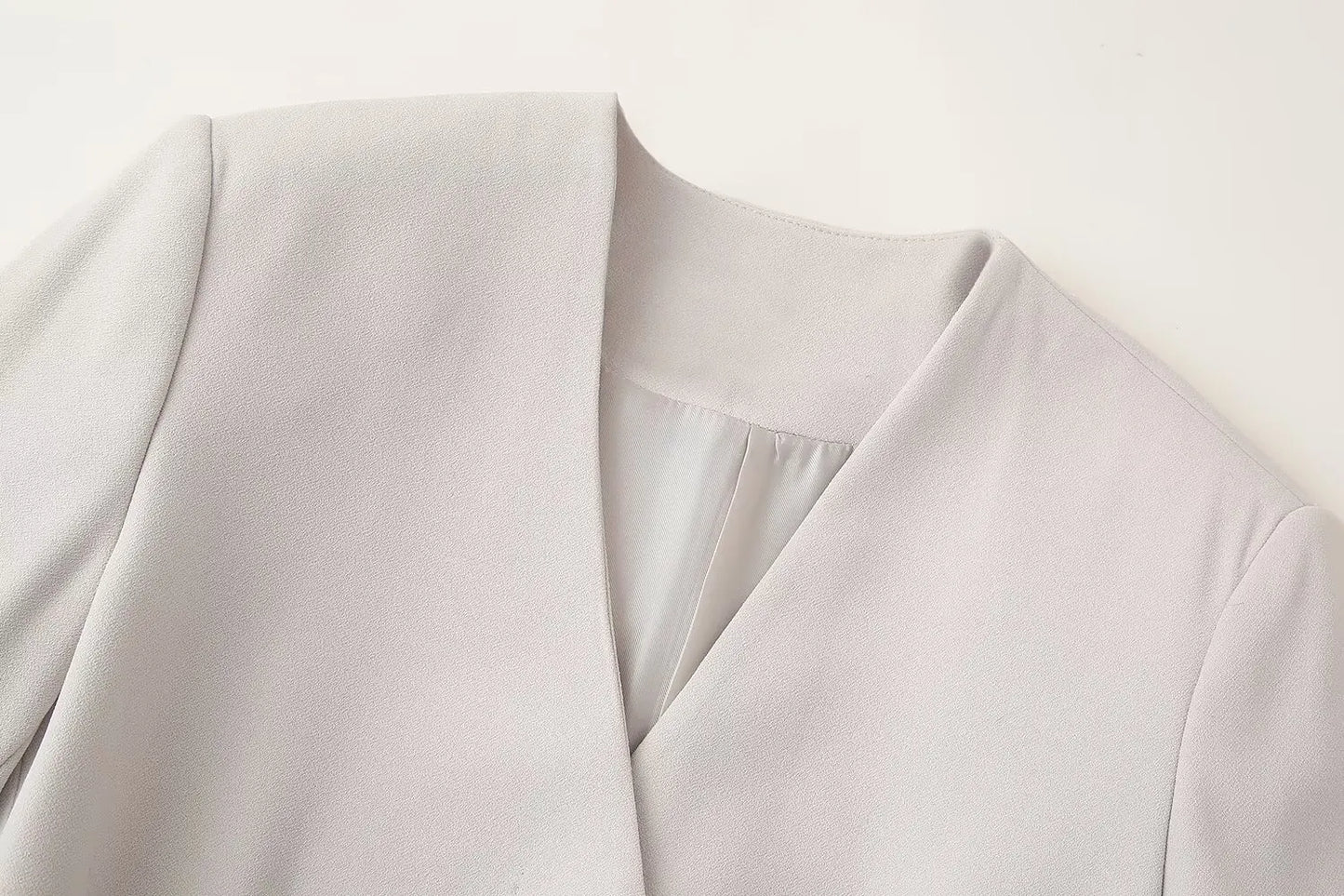 V-neck Belt Mid-Length Waist Coat