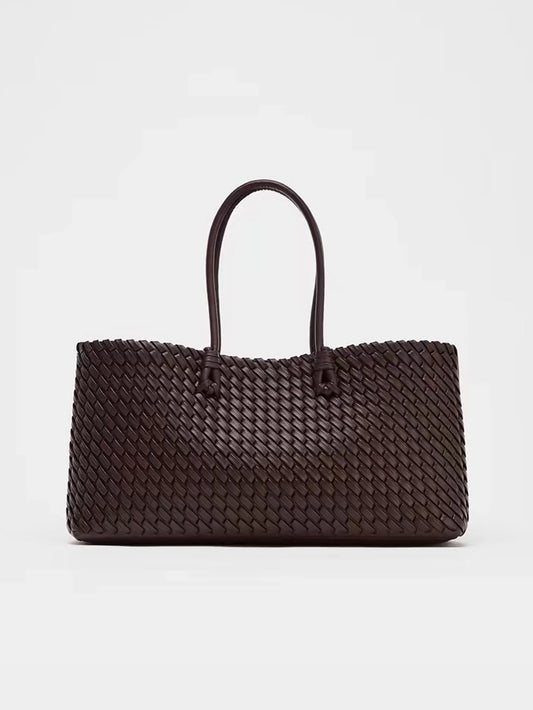 Woven Hand-Held Shoulder Bag